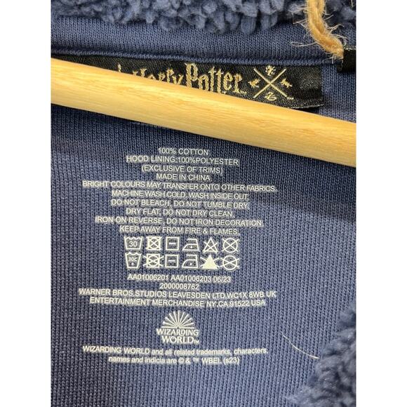 HARRY POTTER Wizarding World Peskipiksi Pesternomi Pullover Hoodie Top Blue XL - Picture 6 of 8